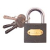 Amtech 50mm Iron Tri Circle Padlock(2) Amtech 50mm Iron Tri Circle Padlock(2)